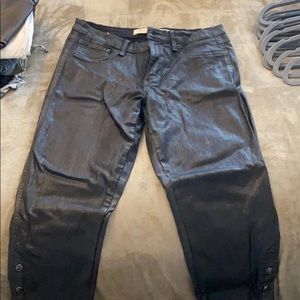 Leather jeans